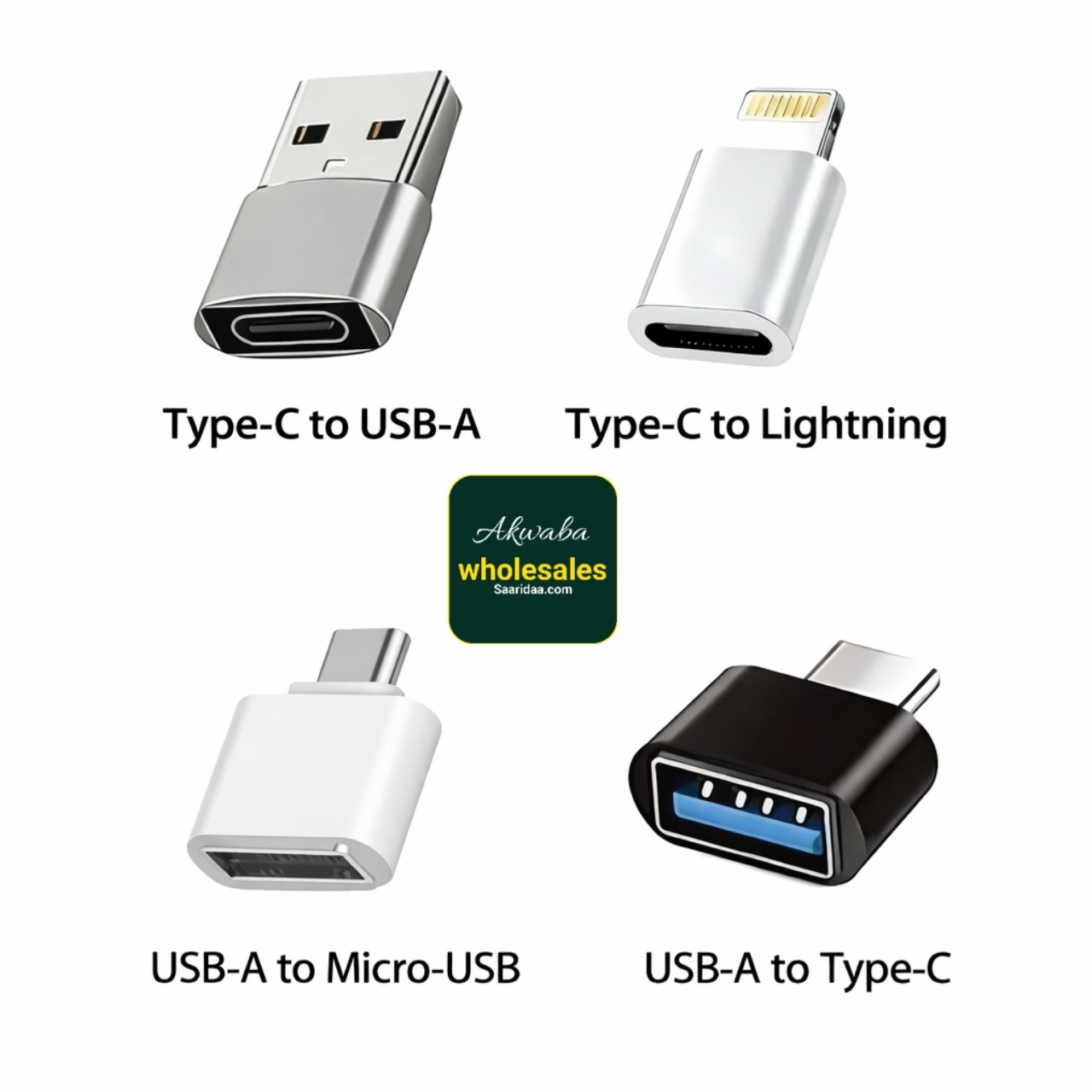 USB Adapter Set (Type-C, USB-A & Lightning
